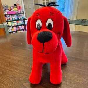 Clifford The Big Red Dog Scholastic Douglas 10" Tall Standing Plush Stuffed EUC